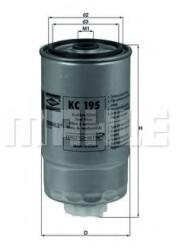 MAHLE ORIGINAL Filtru combustibil MAHLE ORIGINAL KC 195 (KC195)