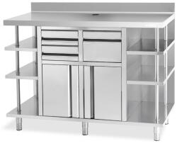 INFRICO Masa inox pentru expresor cafea INFRICO MCAF 1500, latime 146, 8 cm, inox