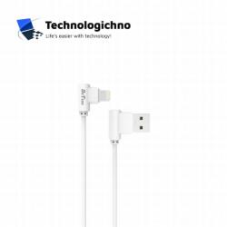 DeTech Кабел DeTech DE-21L Lightning 2A 1m 90 градуса (DeTech DE-21i)