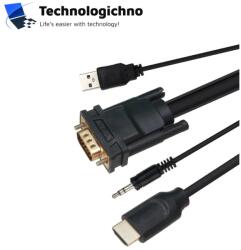 VCOM Кабел VCom VGA M/HDMI M + Audio 1.8m (CG493A-1.8)