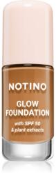 Notino Glow Foundation With SPF 50 & Plant Extracts make-up pentru luminozitate SPF 50 01 Medium Deep Warm 30 ml