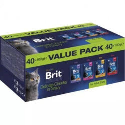 Brit Premium Cat pouches for adult cats 40x100g