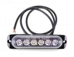 AUTOLIFE 18042 6LED-es stroboszkóp sárga - E jel - 12-24V W13891-1 (18042)