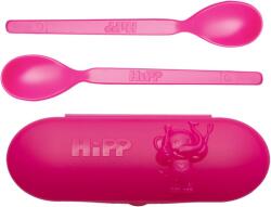 Hipp Spoons Set etetőkészlet utazásra Pink