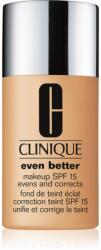 Clinique Even Better Makeup SPF 15 Evens and Corrects korrekciós alapozó SPF 15 árnyalat WN 80 Tawnied Beige 30 ml