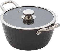 JUDGE Cratita cu capac, Judge Evertough, otel inoxidabil/aluminiu, 24 cm, argintiu/negru (HO-JD028)