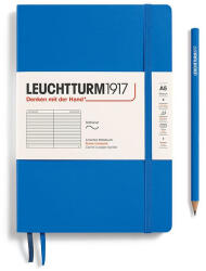 Leuchtturm Caiet a5 dictando coperta flexibila albastru ciel Leuchtturm (LT369803)
