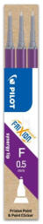 Pilot Rezerva roller Pilot Frixion Point/Clicker, 0.5 mm, violet, 3 bucati/set (PBLS-FRP5-V-S3)