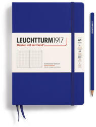 Leuchtturm Caiet a5 punctat coperta rigida albastru cerneala Leuchtturm (LT369792)