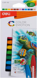 Deli Creioane ulei pastel 12 culori color emotion Deli (DLEC20100)