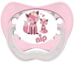 Nip Suzetă din latex NIP - Family, vulpe, 0-6 luni, roz (34000821310117)