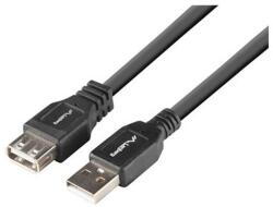 Lanberg Cablu prelungitor LANBERG negru de 1, 8 m, USB-A 2.0 (CA-USBE-15CU-0018-BK) (CA-USBE-15CU-0018-BK)