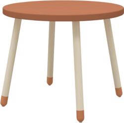 FLEXA Masă rotundă din lemn pentru copii roșu Dots (8250103120-ROZ)
