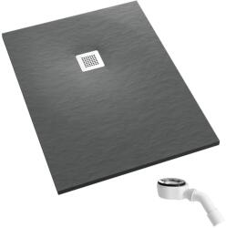 Schedpol Kalait Grey Stone cădiță de duș dreptunghiulară 130x90 cm gri 3.3118/S/ST-M2 (33118SSTM2)