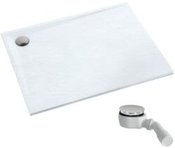 Schedpol Etrusco White Stone cădiță de duș dreptunghiulară 120x80 cm alb 3.466/B/ST (3466BST)