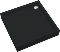 Schedpol Medium Black Mat cădiță de duș semirotundă 80x80 cm negru 3.4733/C/MG (34733CMG)