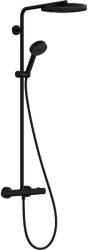 Hansgrohe Pulsify S Puro set de duș perete cu duș de ploaie negru 24237670 (24237670)
