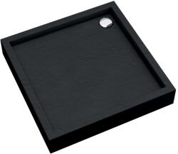 Schedpol Medium Black Stone cădiță de duș pătrată 80x80 cm negru 3.4730/C/ST (34731CST)