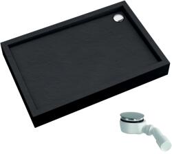 Schedline Favory Plus Black Stone cădiță de duș dreptunghiulară 120x80 cm negru 3ST. F1P-80120/C/ST (3STF1P80120CST)