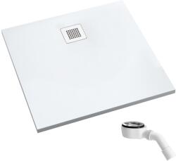 Schedpol Kalait Smooth White cădiță de duș pătrată 90x90 cm alb 3.3201-M2 (33201M2)