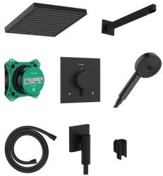 Hansgrohe Pulsify E set de duș ascuns cu termostat cu duș de ploaie negru 24625670 (24625670)