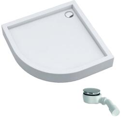 Schedline Favory Plus White Stone cădiță de duș semirotundă 90x90 cm alb 3ST. F1O-9090/B/ST (3STF1O9090BST)