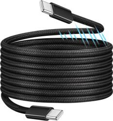 LogiLink Cablu Logilink USB 2.0 Type-C, C/M - C/M, cu conectori magnetici, 100 W, din nailon, negru, 1, 5 m