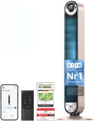 DREO 25dB Smart Quiet Tower Fan with Cooling, 106cm WiFi Alexa Tower Fan, 90° Oscillating Fan, Remote Control 9 Speed 4 Modes 12 Hour Timer Voice Control, Starlight - DR-HTF009S (DR-HTF009S)