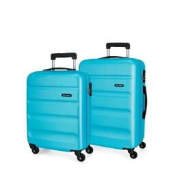 ROLL ROAD Flex Azul Claro, ABS utazóbőrönd-készlet, 55-65 cm, 584956A