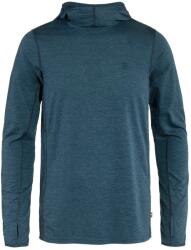 Fjall Raven Tricou pentru bărbați Fjällräven Abisko Sun-hoodie M Indigo Blue L