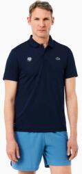 Lacoste Tricou pentru bărbați Roland Garros Performance Short Sleeved Ribbed Collar Shirt Navy Blue XL