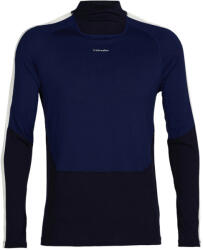 Icebreaker Tricou pentru bărbați Merino 200 Oasis Sebula LS High Neck Mid Navy/Royal Navy/Snow/Cb S