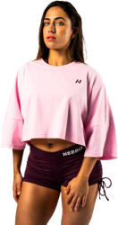 Nebbia Tricou pentru femei STRG BEAUTY Oversized Cropped Tee JUST FLOW 431 pink XS/S