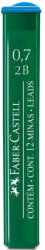 Faber-Castell Faber-Castell: Ironbetét 12db-os, 0, 7mm, 2B (521702) - jatekshop