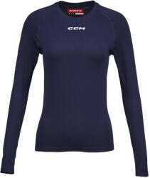 CCM Tricou de compresie pentru femei LS Training Tee Navy Senior XL