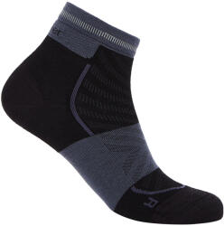 Icebreaker Șosete pentru femei Merino Run+ Ultralight Mini Black/Graphite L