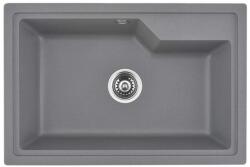 Inter Ceramic Chiuveta compozit Inter Ceramic finisaj gri granit 68x45 cm fara picurator (8315 GRAY) Chiuveta