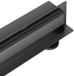 BALNEO Set rigola dus plus capac Balneo W-Drain Next finisaj negru mat 60 cm scurgere la perete (A0301020102-1)