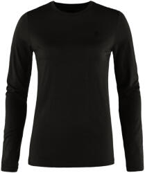 Fjällräven Tricou pentru femei Fjällräven Abisko Wool LS Black XS