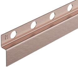 BALNEO Profil inclinat dreapta pentru perete Balneo Floor Strips 170 cm finisaj cupru periat (D0101040101-2)