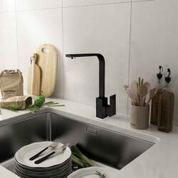 Inter Ceramic Baterie bucatarie monocomanda Inter Ceramic finisaj negru mat (233010 BLACK)
