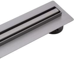 BALNEO Set rigola dus plus capac Balneo Slim & Low ProLine finisaj Gun Metal 80 cm (A0401100201-3)