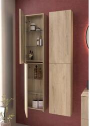 Gala Dulap coloana mediu Gala Canaletto suspendat lemn bej mat 1 usa batanta 35 cm (G3808543)