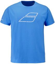 Babolat Tricou pentru bărbați Exercise Message Tee Malibu Blue M