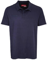 CCM Tricou pentru bărbați Fitted Polo Navy S