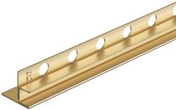 BALNEO Profil inclinat dreapta pentru sticla Balneo Floor Strips 120 cm finisaj auriu periat (D0101030102-1)