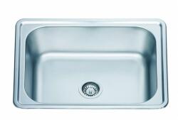 Inter Ceramic Chiuveta inox Inter Ceramic cu o cuva finisaj inox lucios 63.5x46.5 cm (6346) Chiuveta