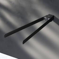 AM.PM Suport prosop dublu AM. PM Inspire 2.0 negru mat 44 cm (A50A32622)