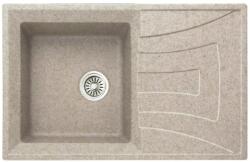 Inter Ceramic Chiuveta compozit Inter Ceramic finisaj bej-nisip 78x50 cm cu picurator (8104) Chiuveta