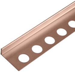 BALNEO Profil inclinat stanga pentru podea Balneo Floor Strips 120 cm finisaj cupru periat (D0101040210-1)